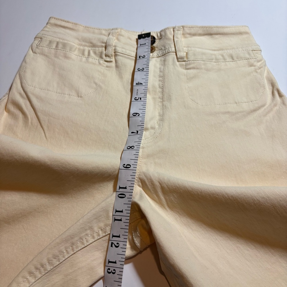 Unpublished, Gemma, High Rise, Cropped Wide-Leg Jeans in Cream colour Sz 25 - Picture 6 of 12